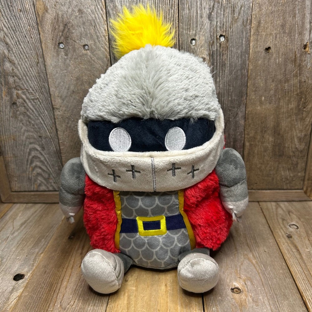 Squishable Mini Knight Plush 7 Inch Medieval Warrior Stuffed Toy Red Grey Yellow